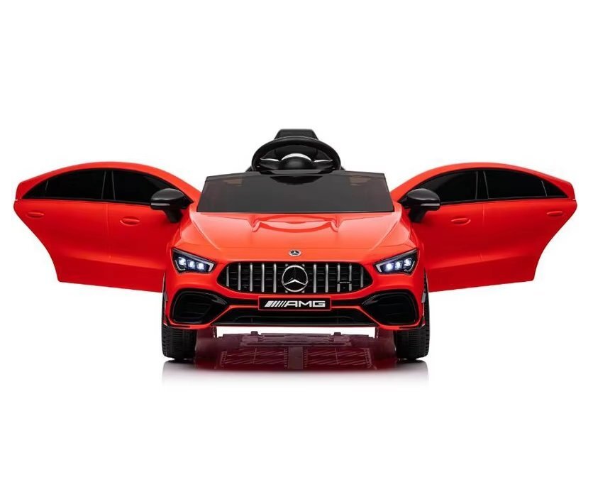 MERCEDES-BENZ Masinuta electrica pentru copii Mercedes Benz CLA45 Red 70W cu echipare Premium si licenta telecomanda oglinzi retrovizoare roti din spuma Eva si scaun din piele