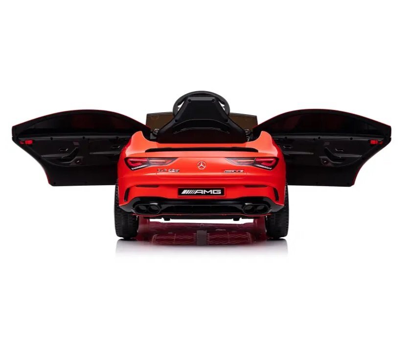 MERCEDES-BENZ Masinuta electrica pentru copii Mercedes Benz CLA45 Red 70W cu echipare Premium si licenta telecomanda oglinzi retrovizoare roti din spuma Eva si scaun din piele