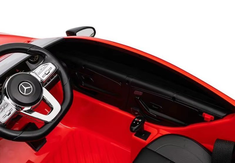 MERCEDES-BENZ Masinuta electrica pentru copii Mercedes Benz CLA45 Red 70W cu echipare Premium si licenta telecomanda oglinzi retrovizoare roti din spuma Eva si scaun din piele