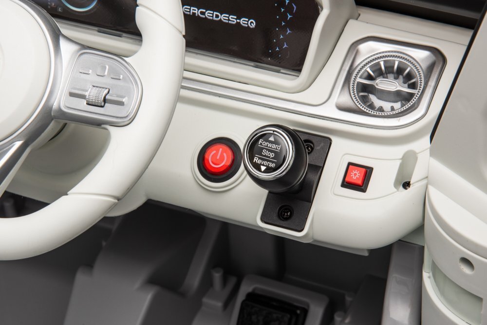 MERCEDES-BENZ Masinuta electrica pentru copii Mercedes Benz EQG Grey 110w cu echipare premiumacumulator 12V9Ahroti evascaun piele perforatatelecomanda 2.4Gdeschidere usilumini ledbaterie detasabilaoglinzi retrovizoare cu lumini