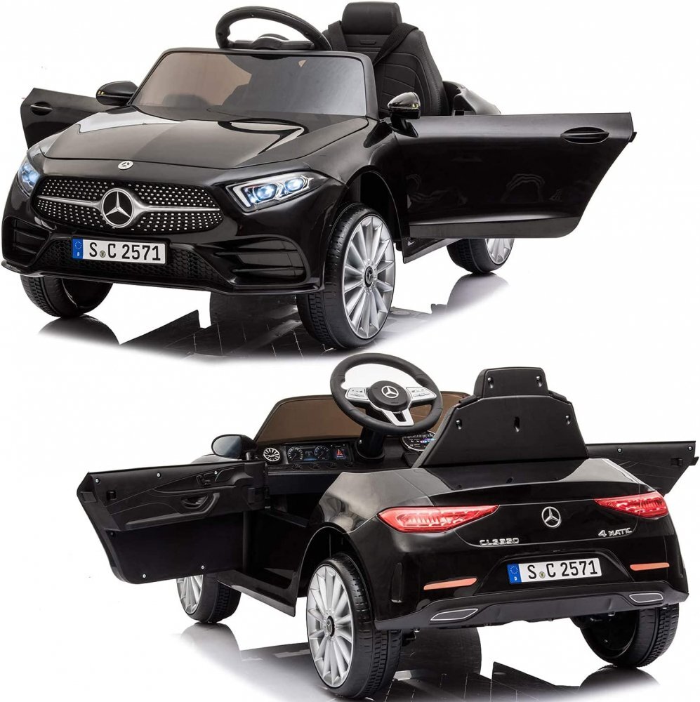 MERCEDES-BENZ Masinuta electrica pentru copii Mercedes CLS350 Black 12V cu telecomanda roti EVA suspensii deschidere usi si lumini