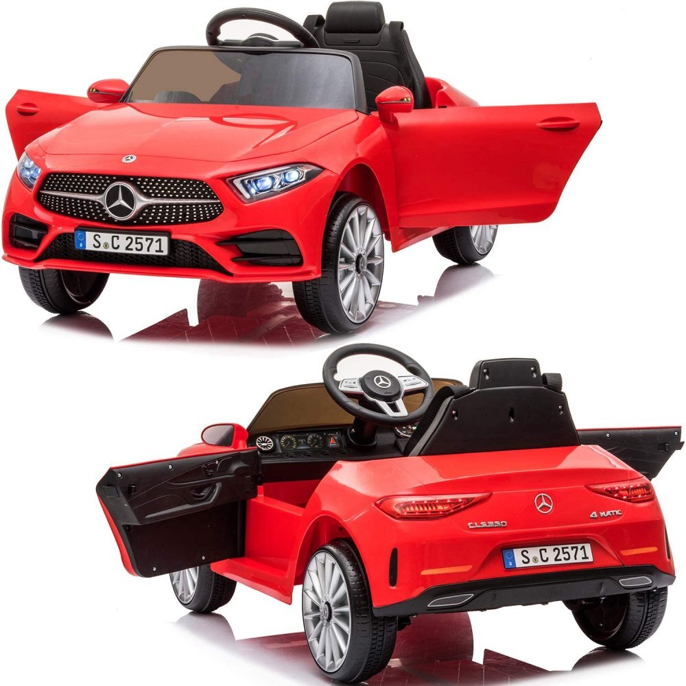 MERCEDES-BENZ Masinuta electrica pentru copii Mercedes CLS350 Red 12V cu telecomanda roti EVA suspensii deschidere usi si lumini