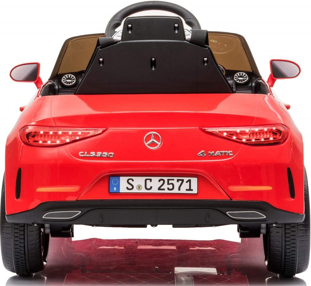MERCEDES-BENZ Masinuta electrica pentru copii Nichiduta Mercedes CLS350 Red 12V 60Wtelecomandaunitate audio cu display si slot card usi cu deschiderefaruri led