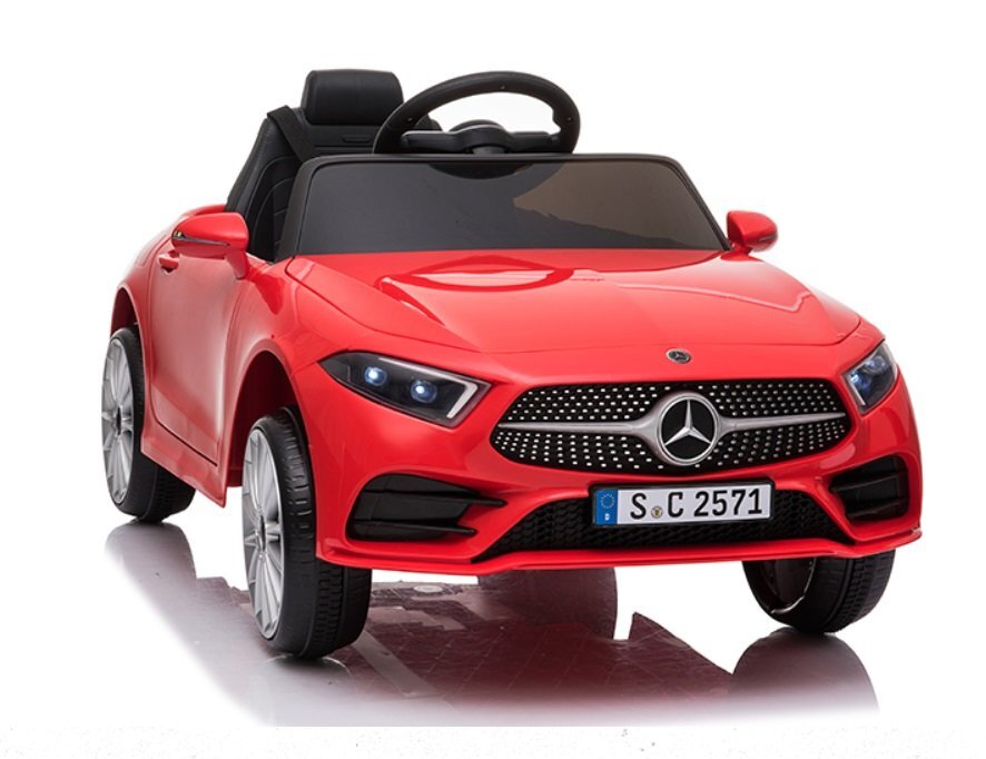 MERCEDES-BENZ Masinuta electrica pentru copii Nichiduta Mercedes CLS350 Red 12V 60Wtelecomandaunitate audio cu display si slot card usi cu deschiderefaruri led