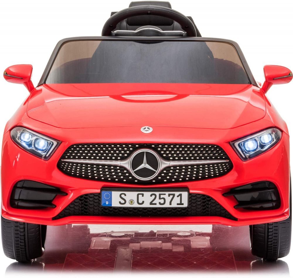 MERCEDES-BENZ Masinuta electrica pentru copii Nichiduta Mercedes CLS350 Red 12V 60Wtelecomandaunitate audio cu display si slot card usi cu deschiderefaruri led
