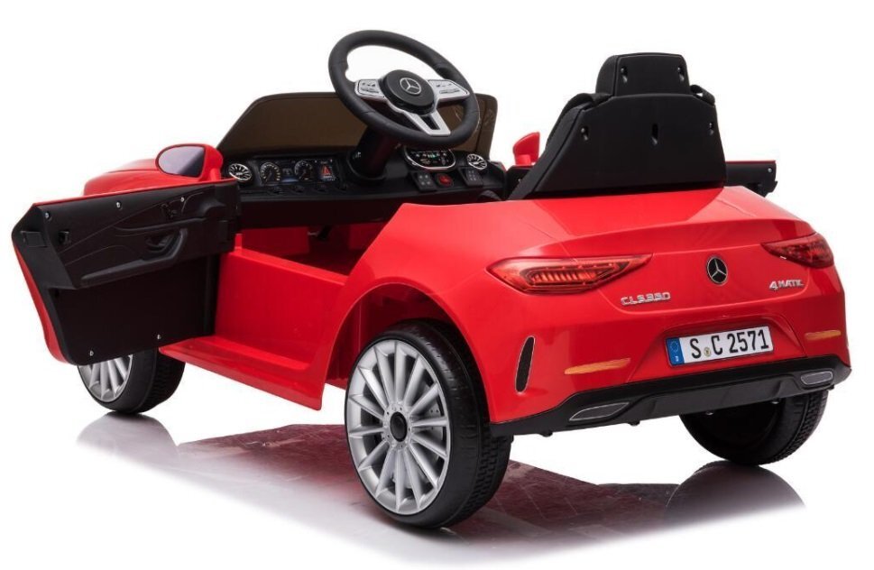 MERCEDES-BENZ Masinuta electrica pentru copii Nichiduta Mercedes CLS350 Red 12V 60Wtelecomandaunitate audio cu display si slot card usi cu deschiderefaruri led