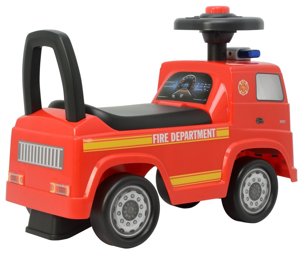 MERCEDES-BENZ Masinuta pentru copii fara pedale Mercedes Fire Departament spatiu de depozitare volan cu sunete lumini protectie antirasturnare