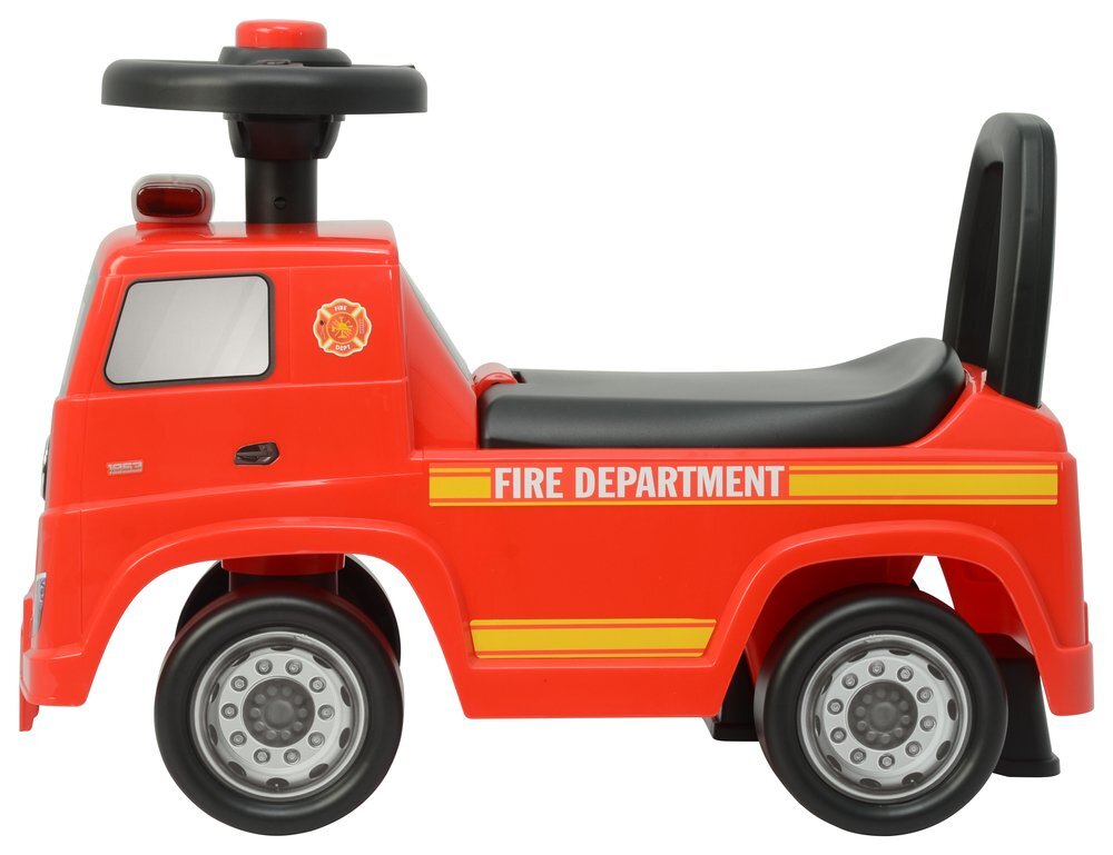 MERCEDES-BENZ Masinuta pentru copii fara pedale Mercedes Fire Departament spatiu de depozitare volan cu sunete lumini protectie antirasturnare