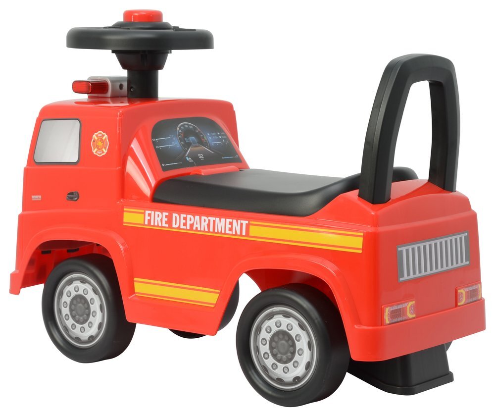 MERCEDES-BENZ Masinuta pentru copii fara pedale Mercedes Fire Departament spatiu de depozitare volan cu sunete lumini protectie antirasturnare