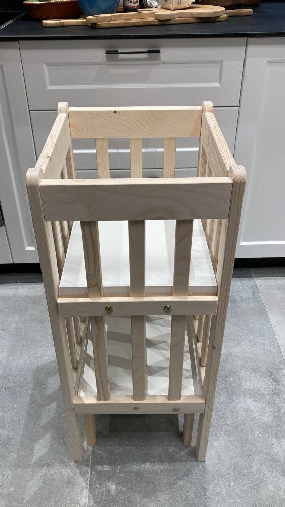 MESTEREL Turn de invatare si activitati Montessori realizat din brad slefuit
