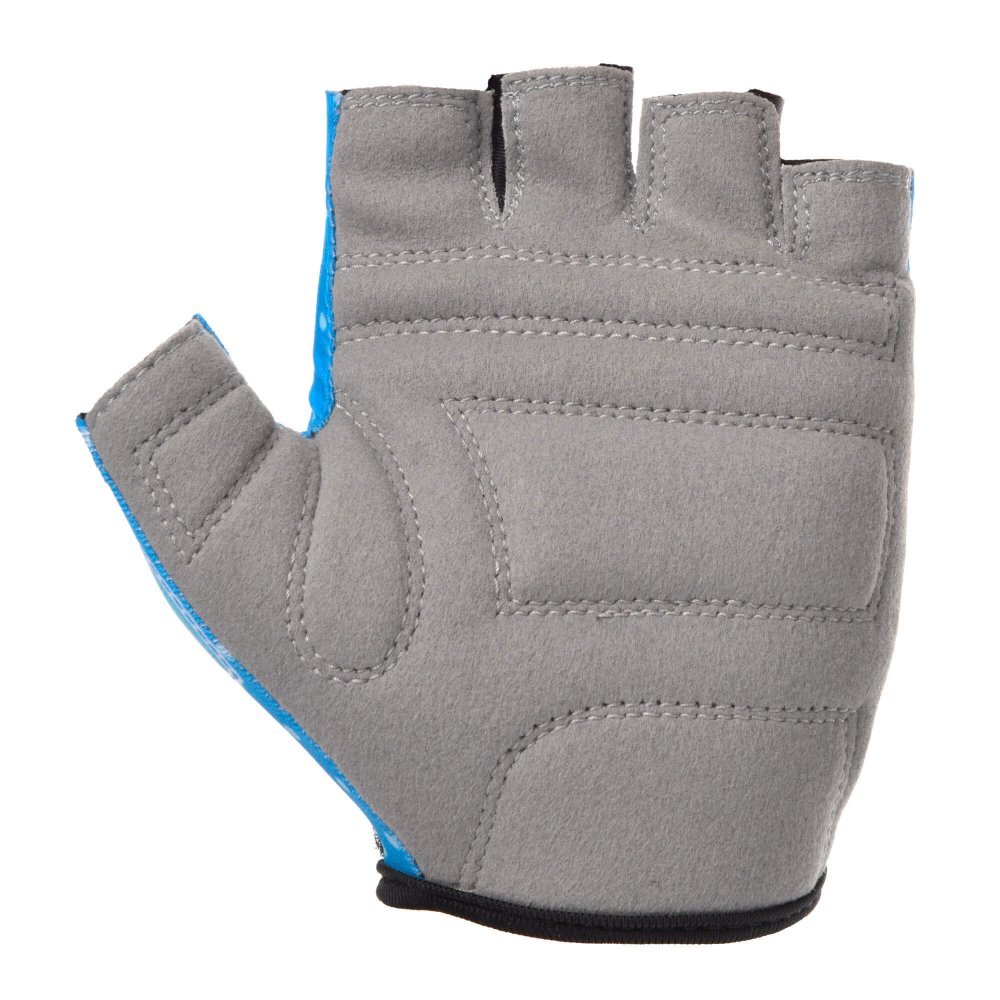 Meteor Manusi de ciclism pentru copii cu piele ecologica si insertii din spuma inchidere velcro masura S lungime manusa 11.2 cm Kitty