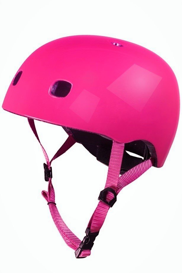MICRO Casca de protectie reglabila Raspberry M cu Led orificii de ventilare usoara varsta 5-12 ani