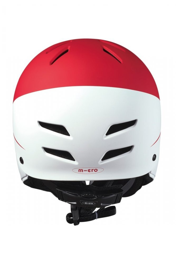 MICRO Casca Racing WhiteRed reglabila orificii de ventilare varsta 3-8 ani