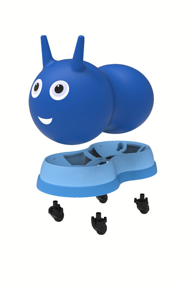 MICRO Saritor gonflabil si vehicul ride-on 2 in 1 Air Hopper Blue 18-36 luni greutate admisa 25 kg