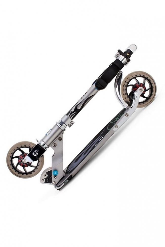 MICRO Trotineta Speed Grey rapida compacta usoara cadru din aluminiu ghidon pliabil si ajustabil greutate suportata 100 kg