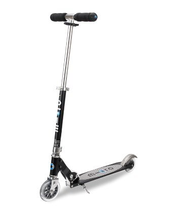 MICRO Trotineta Sprite Black Stripe pliabila ghidon telescopic platforma din aluminiu roti PU greutate 2.8 kg suporta 100 kg