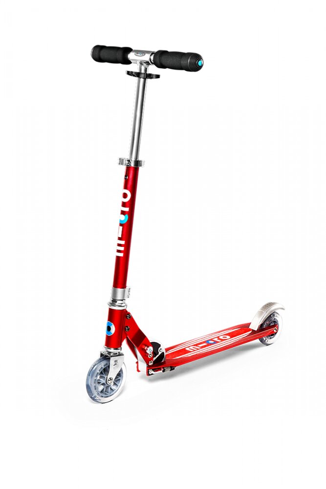 MICRO Trotineta Sprite Red Stripe pliabila ghidon telescopic platforma din aluminiu roti PU greutate 2.8 kg suporta 100 kg