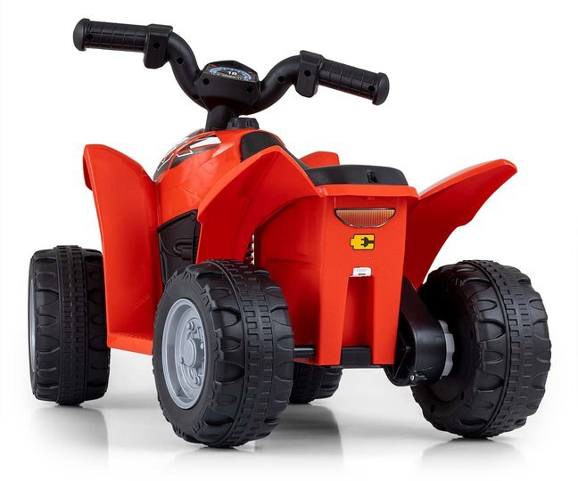 Milly Mally Atv electric pentru copii Honda Red 30W 18-36 luni cu licenta sunete si lumini