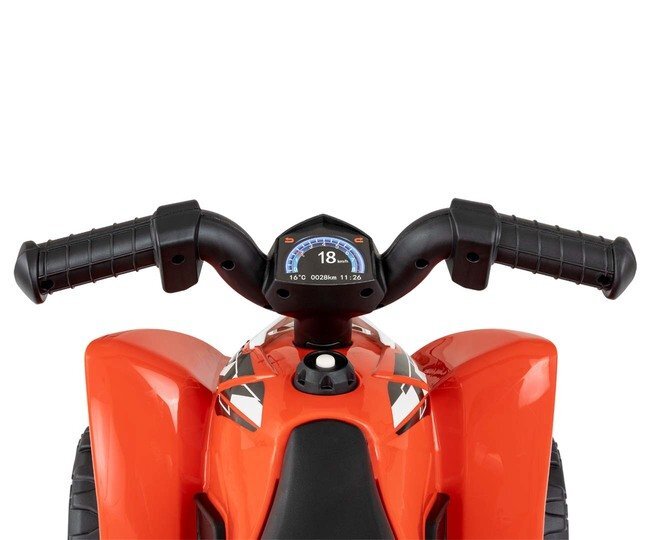 Milly Mally Atv electric pentru copii Honda Red 30W 18-36 luni cu licenta sunete si lumini