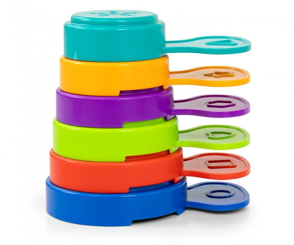 Milly Mally Jucarie de baie cu 6 cupe colorate Stacking Flower