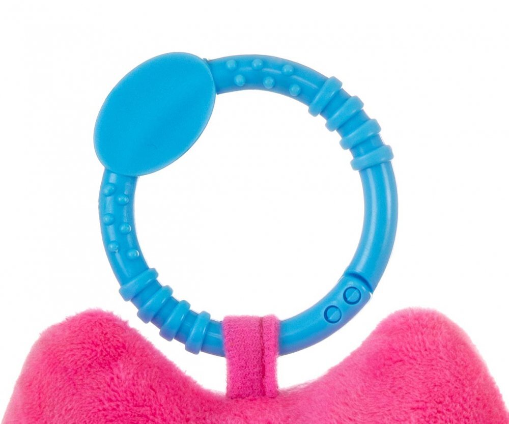 Milly Mally Jucarie din plus pentru agatat cu clopotel Happy Owl Pink