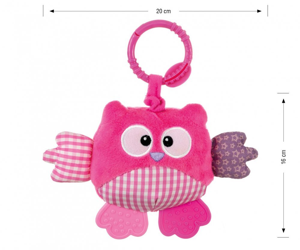 Milly Mally Jucarie din plus pentru agatat Cutie Owl Pink