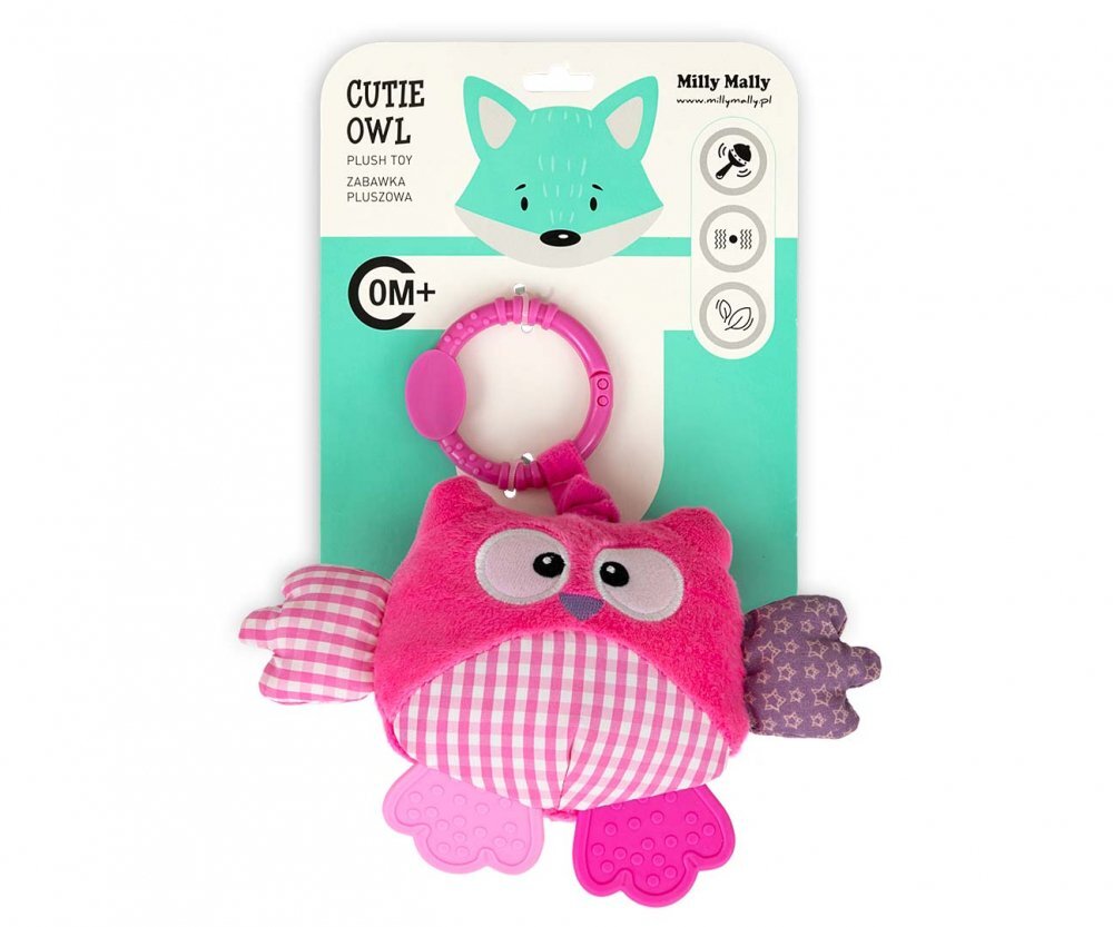 Milly Mally Jucarie din plus pentru agatat Cutie Owl Pink