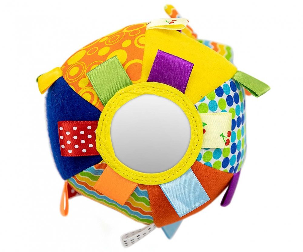 Milly Mally Jucarie din plus pentru agatat Minge senzoriala cu clopotel Funny Ball