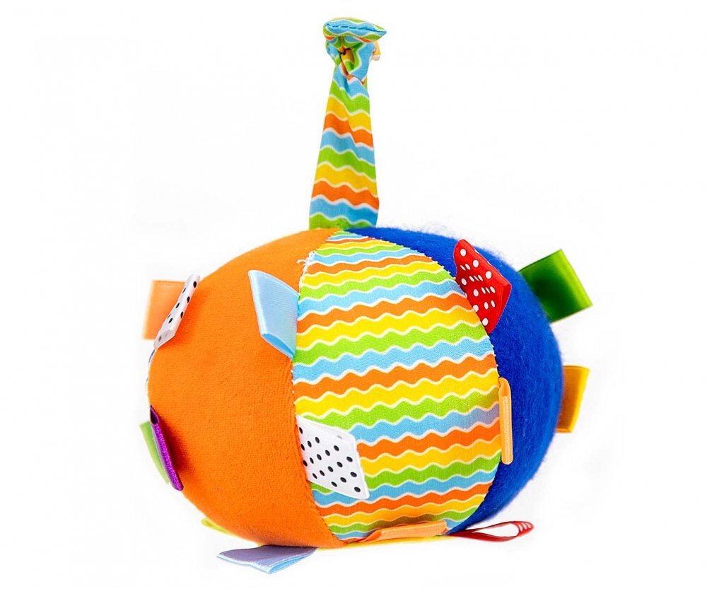 Milly Mally Jucarie din plus pentru agatat Minge senzoriala cu clopotel Funny Ball