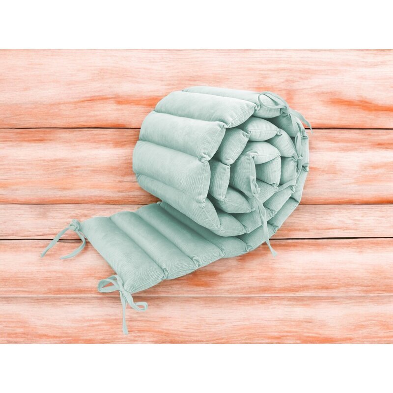 MimiNu Aparatoare pentru patut Cold Mint tip panou 180 cm din catifea