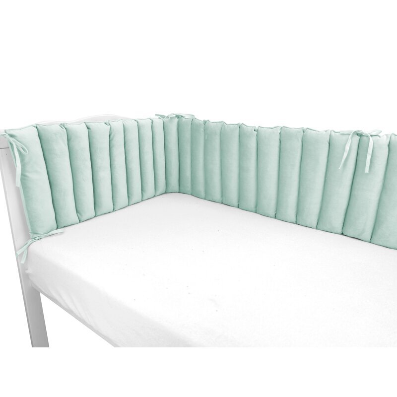MimiNu Aparatoare pentru patut Cold Mint tip panou 180 cm din catifea