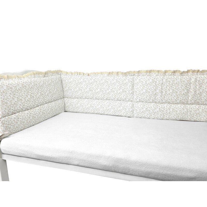 MimiNu Aparatoare pentru patut Premium cu volanase si dantela Meadow