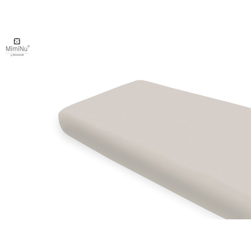 MimiNu Cearceaf cu elastic din bumbac 160x80 cm Royal Beige