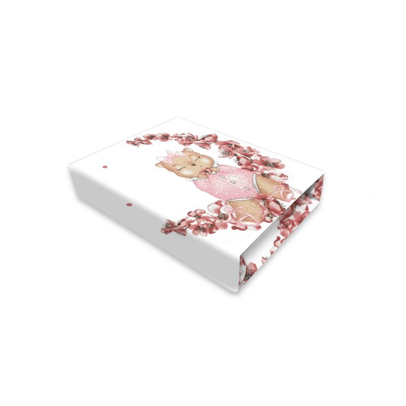 MimiNu Cearceaf cu elastic din bumbac pentru patut co-sleeper Leonie 83x50 cm model Betty