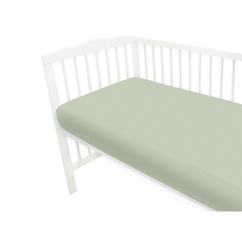 MimiNu Cearceaf cu elastic Jerse 120x60 cm olive