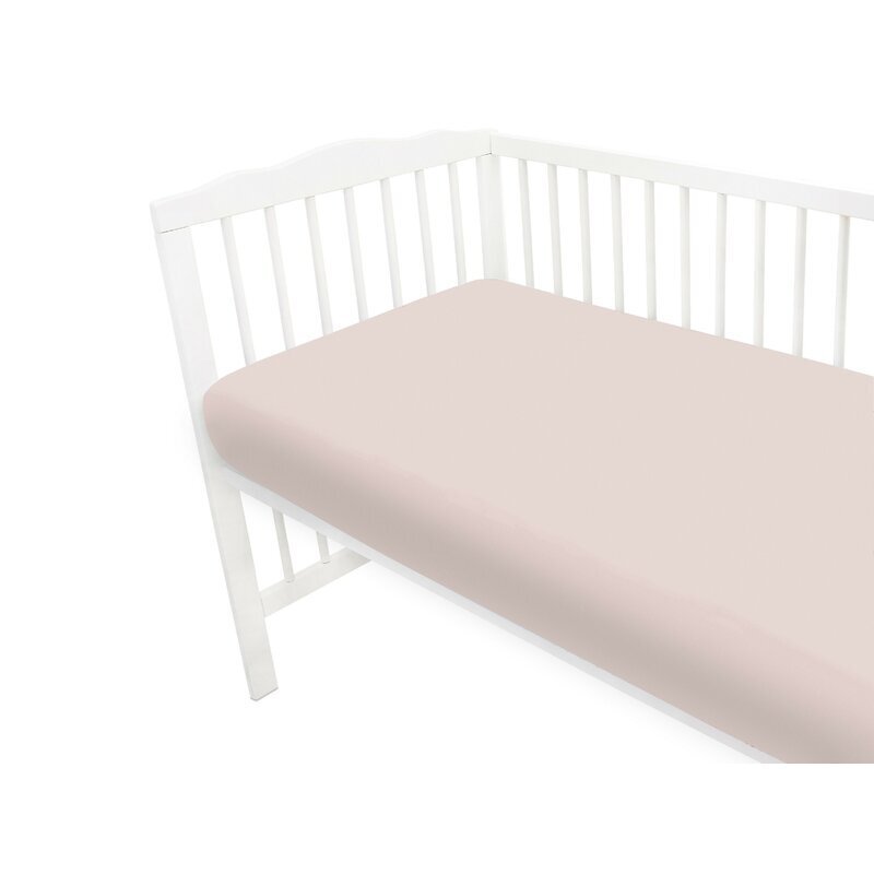 MimiNu Cearceaf cu elastic jerse 140x70 cm powder pink
