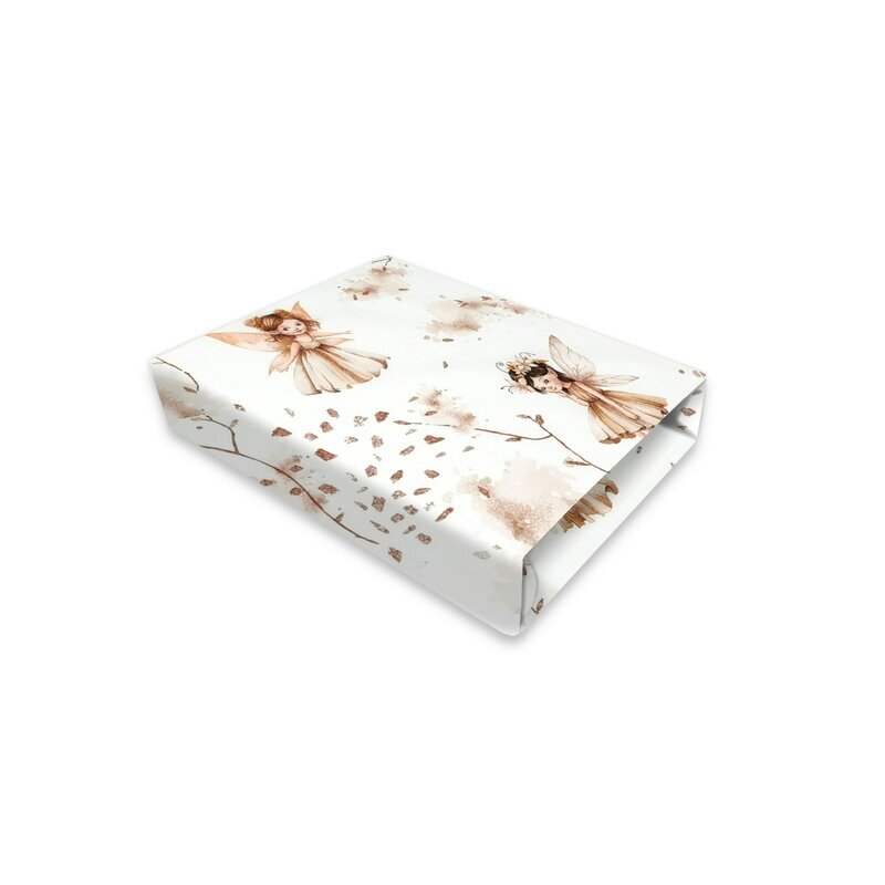MimiNu Cearceaf cu elastic pentru pat 160x80 cm din bumbac Fairy