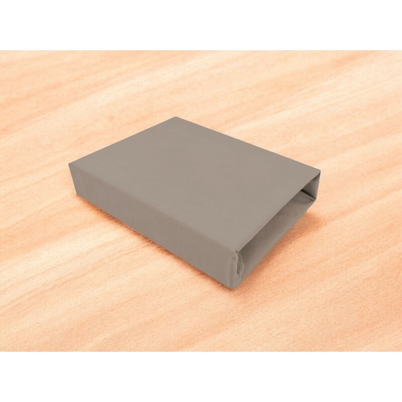 MimiNu Cearceaf cu elastic pentru patut 120x60 cm din bumbac Colectia Royal Mocha