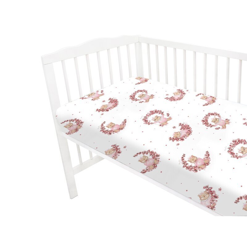 MimiNu Cearceaf cu elastic pentru patut 120x60 cm din bumbac Design Betty