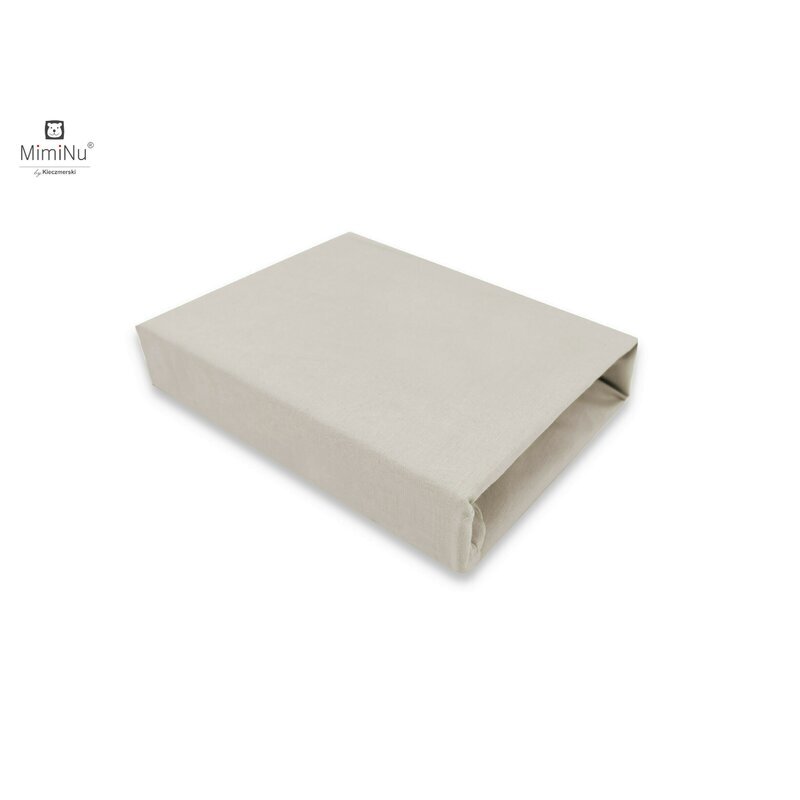 MimiNu Cearceaf cu elastic pentru patut 90x40 cm din bumbac Royal Beige