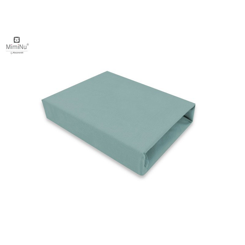MimiNu Cearceaf cu elastic pentru patut 90x40 cm din bumbac Royal Nepal Green
