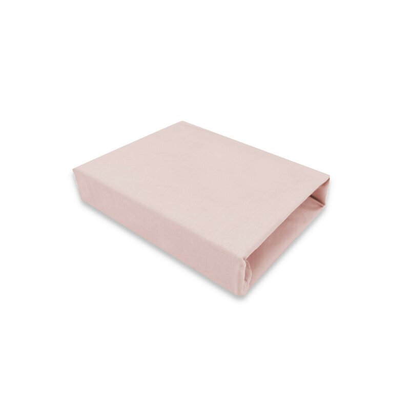 MimiNu Cearceaf cu elastic pentru patut co-sleeper Luna 84.5x50.5 cm din bumbac jersey powder pink