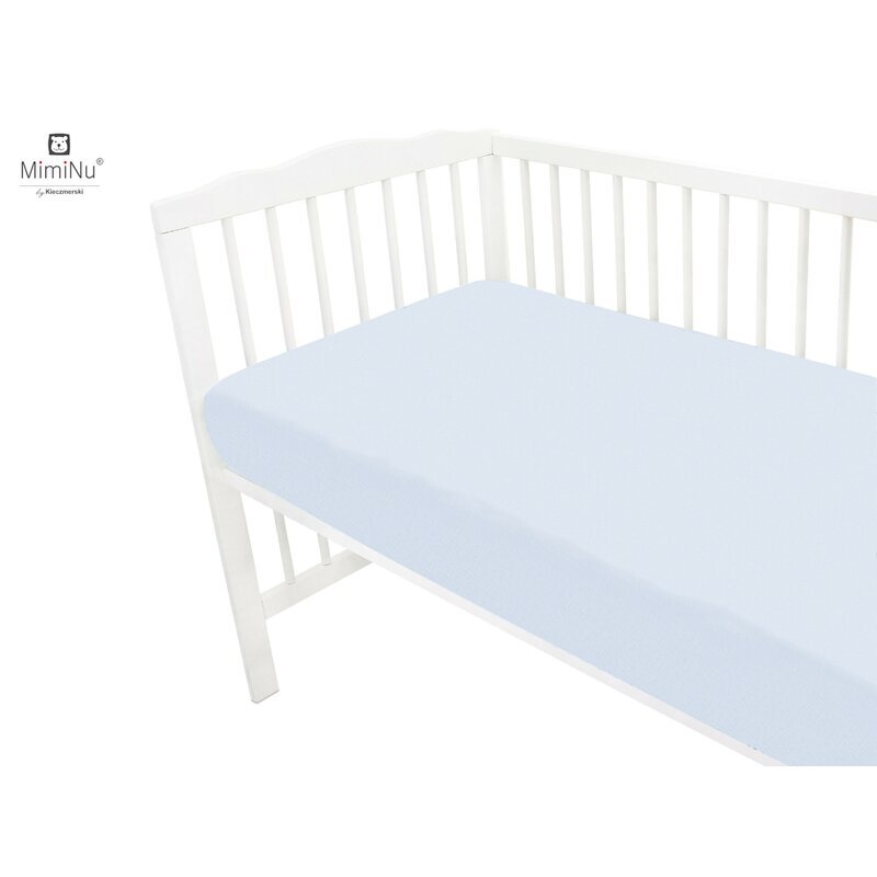 MimiNu Cearceaf Jerse cu elastic 140x70 cm Light Blue