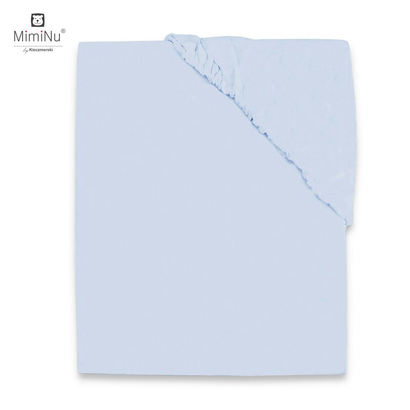 MimiNu Cearceaf Jerse cu elastic 140x70 cm Light Blue
