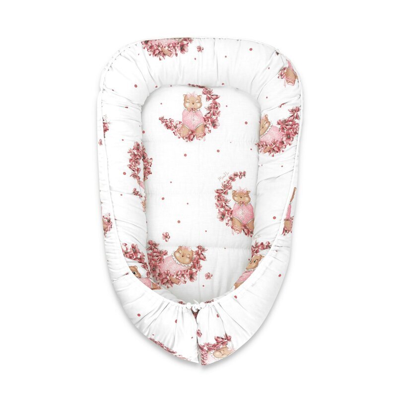 MimiNu Cosulet bebelus Baby Cocoon 75x55 cm din bumbac Betty