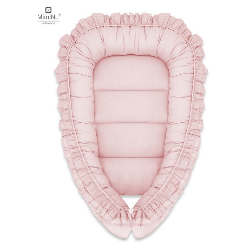 MimiNu Cosulet bebelus pentru dormit Baby Nest 55 x 75 cm Royal Powder Pink