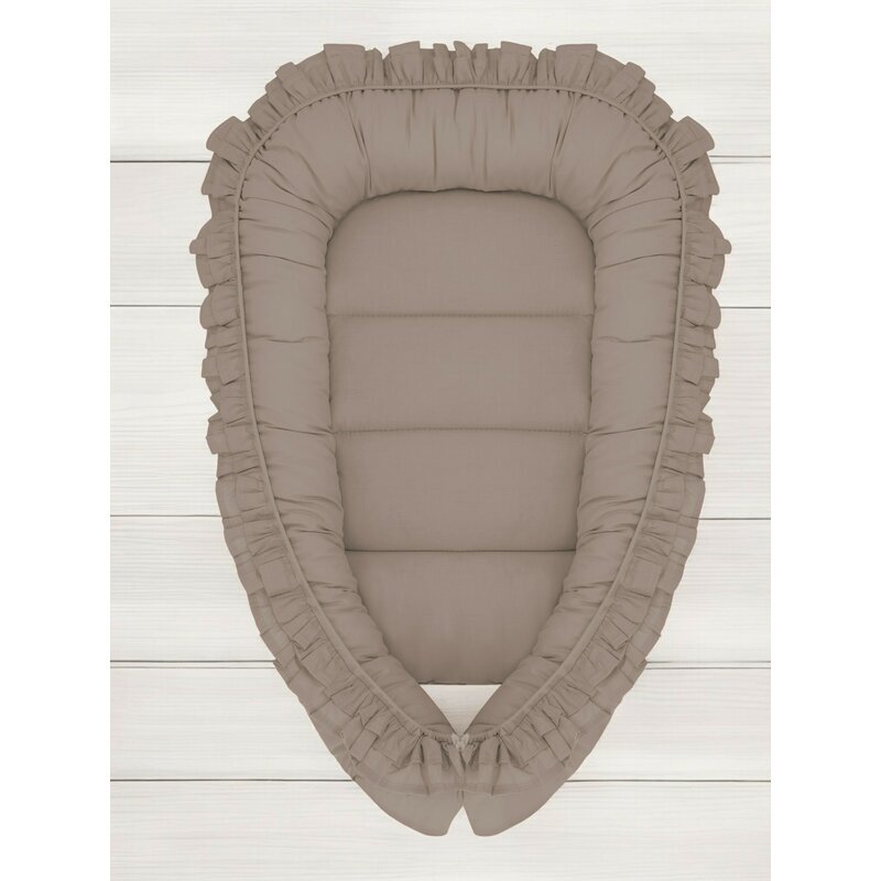 MimiNu Cosulet bebelus pentru dormit Baby Nest 55x75 cm Colectia Royal Mocha