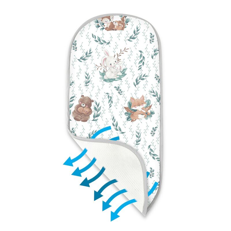 MimiNu Insertie pentru landou din plasa 3D Lulu Natural