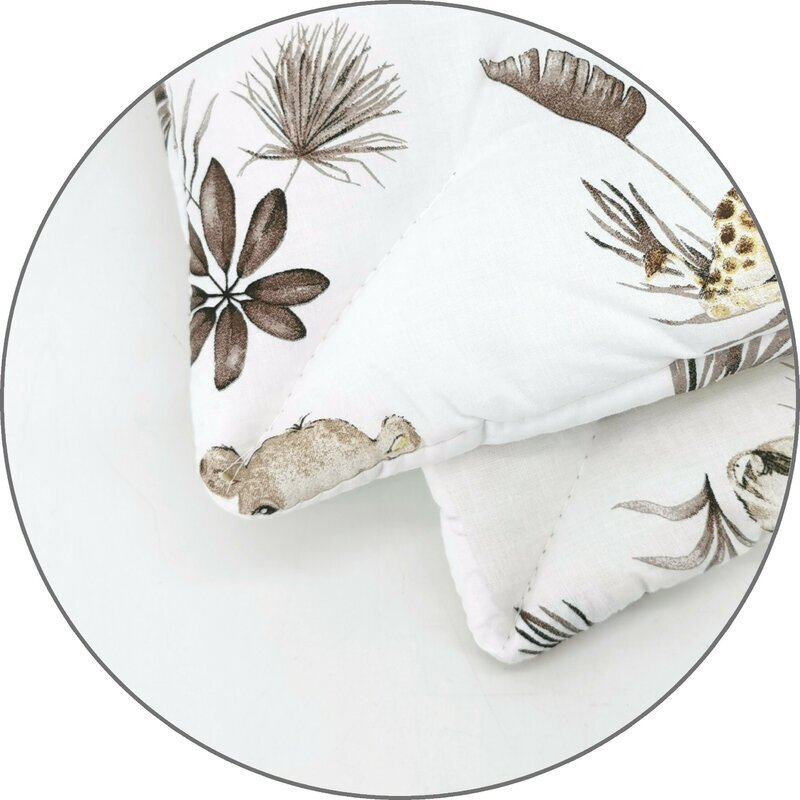 MimiNu Lenjerie patut cu 3 piese 120x60 cm din bumbac Savanna