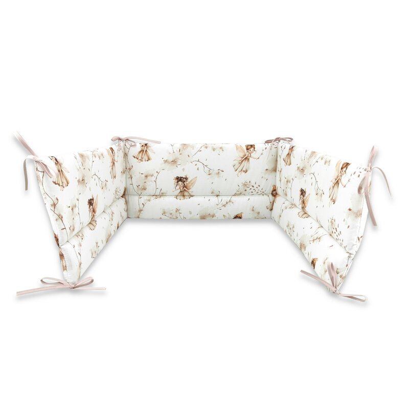 MimiNu Lenjerie patut cu 3 piese pentru patut 120x60 cm din bumbac Fairy